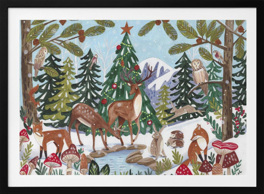 Animal Winter Scene | Poster
