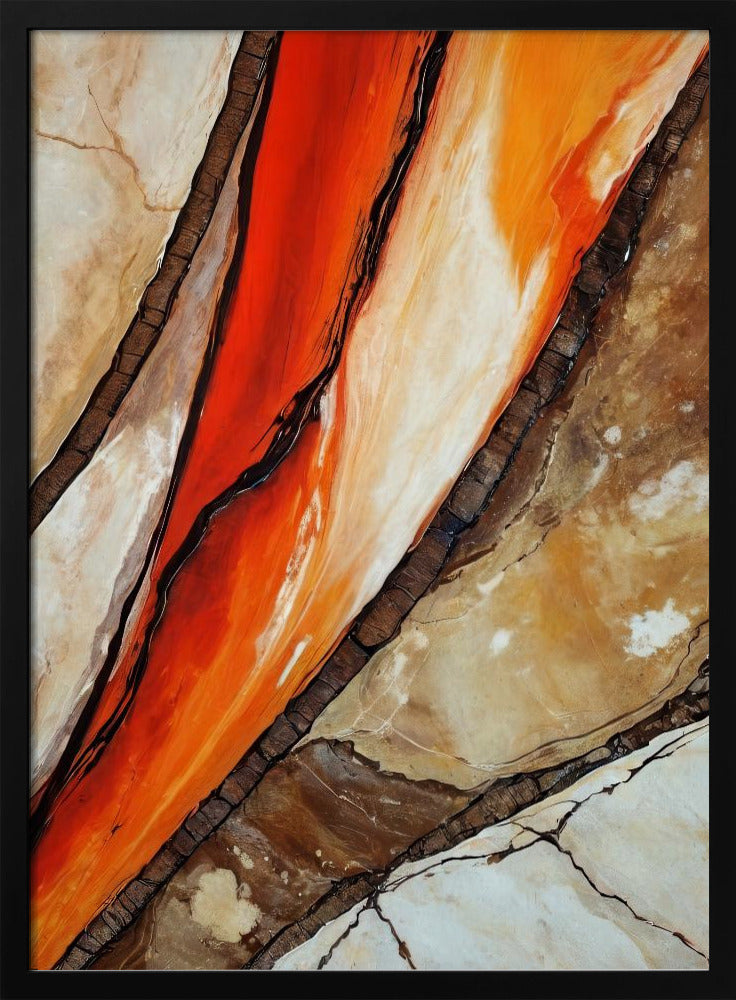 Fiery Canyon Veins | Poster