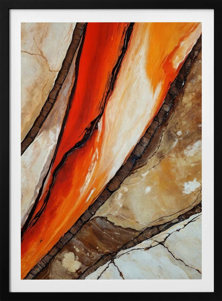 Fiery Canyon Veins | Poster