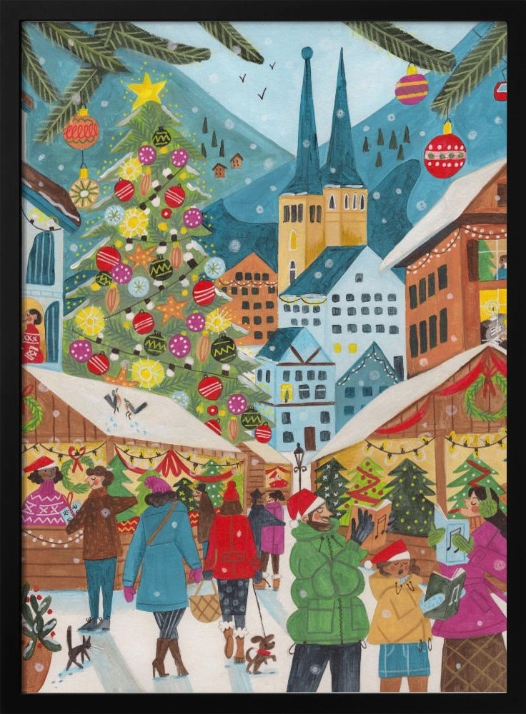 Christmas Market in the Village | Poster