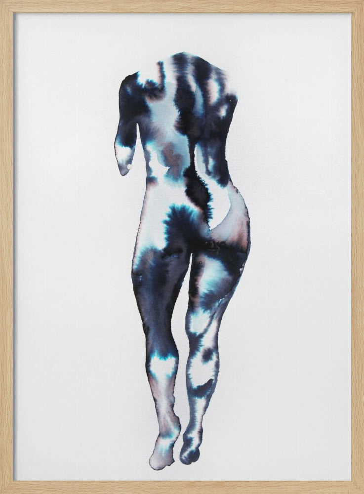 Figure Walking Away (headless) | Poster