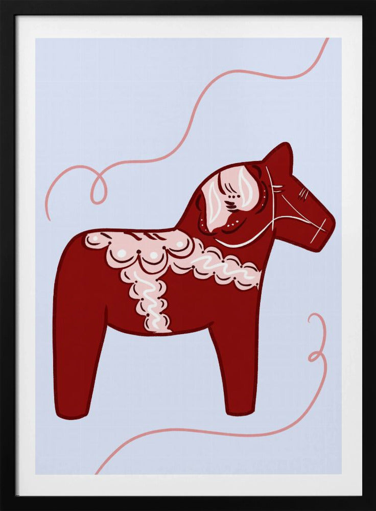 Red Horse Whimsy | Poster