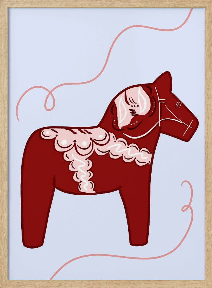 Red Horse Whimsy | Poster