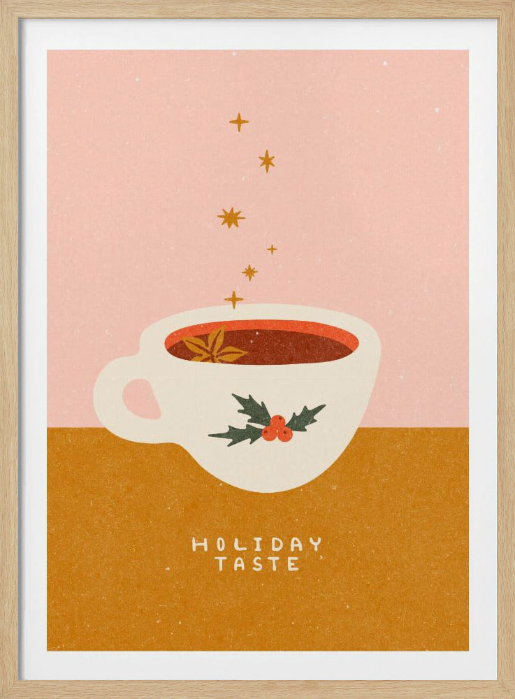 Mulled wine mug. Holiday Taste | Poster