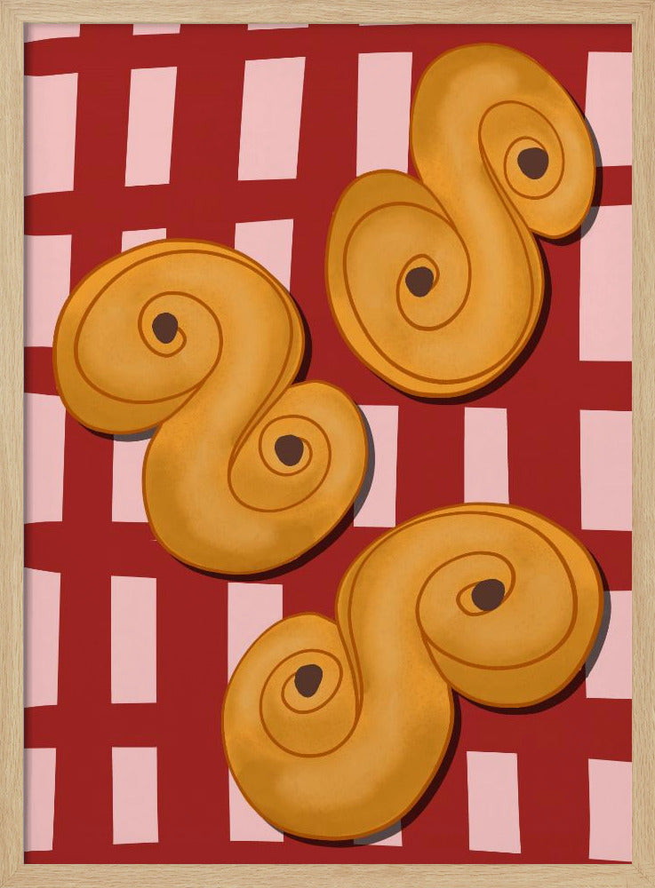 Golden Swirl Delight | Poster