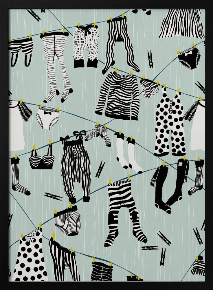 Hang out in laundry room pattern | Poster