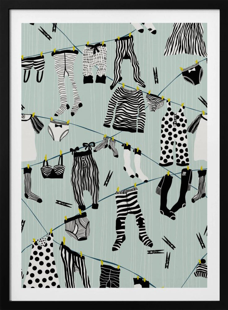 Hang out in laundry room pattern | Poster