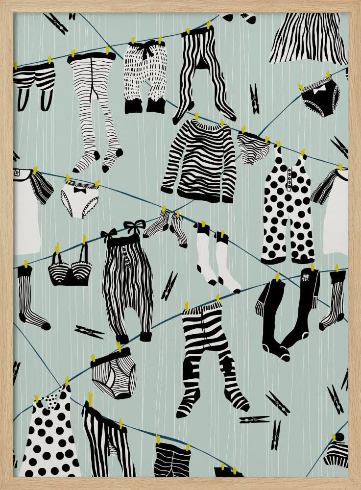 Hang out in laundry room pattern | Poster