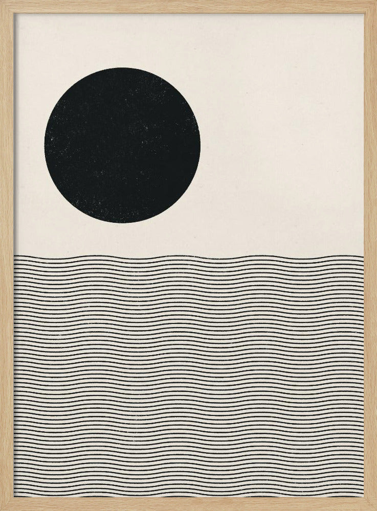 Woodblock Ocean | Poster