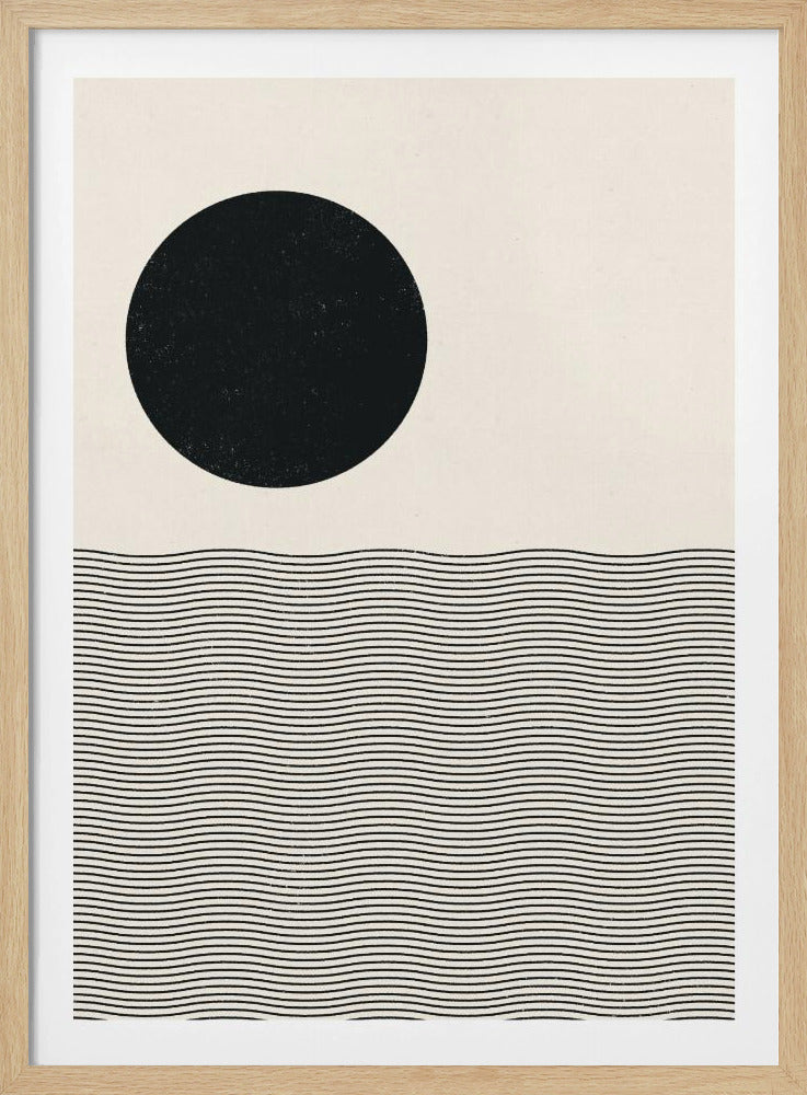 Woodblock Ocean | Poster