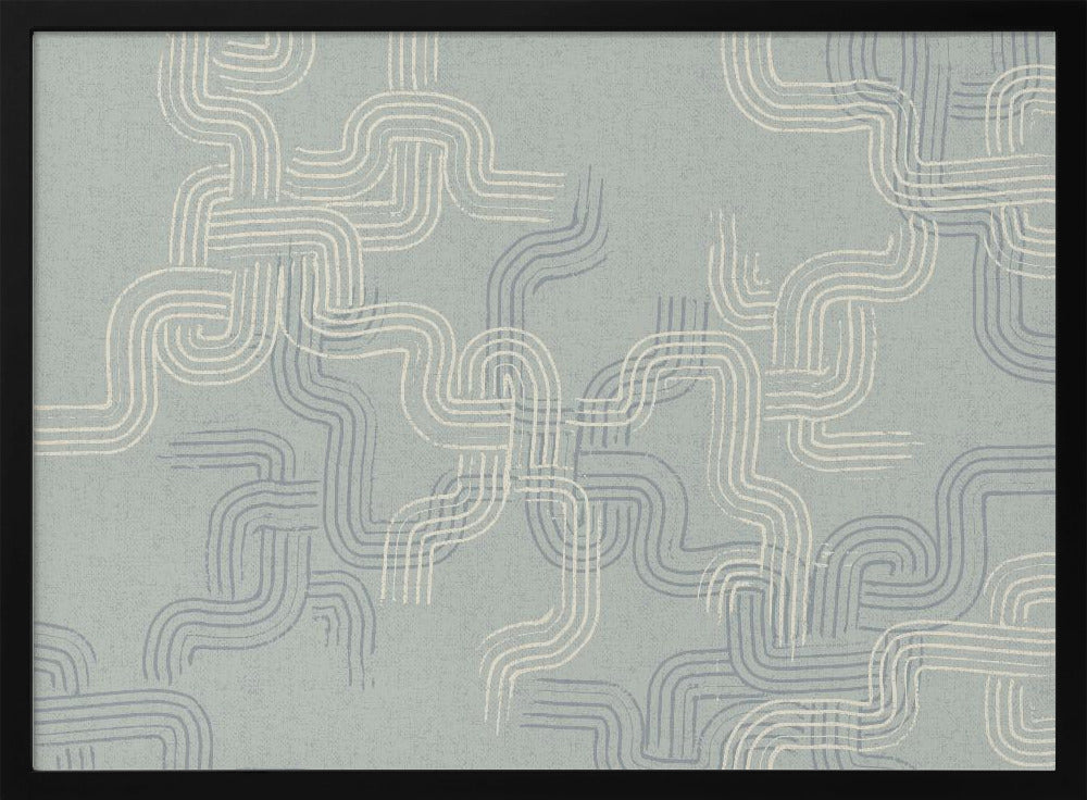 calming essentials traces concrete blue | Poster