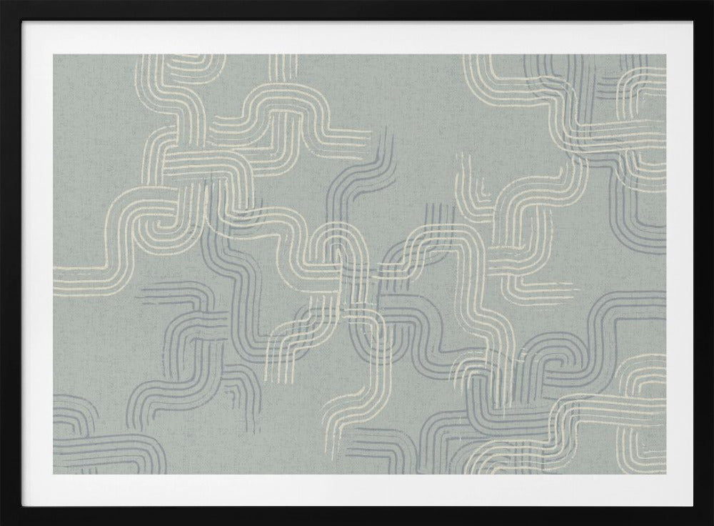 calming essentials traces concrete blue | Poster