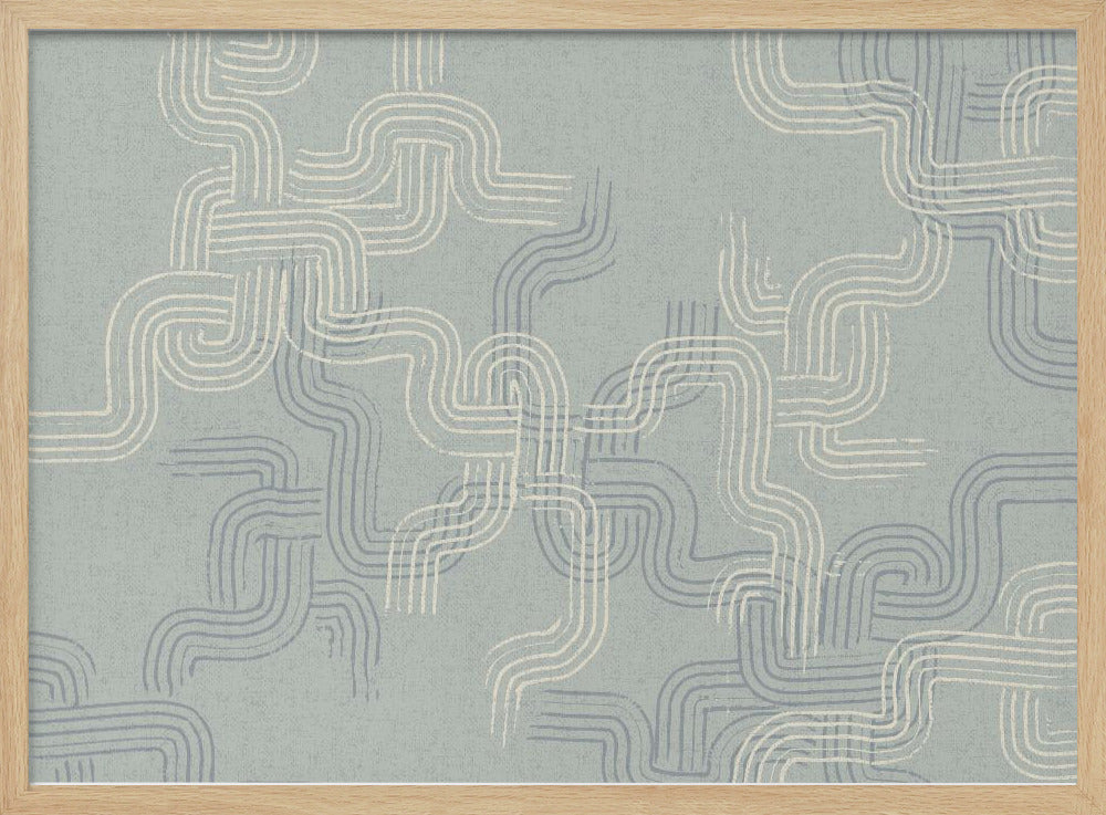 calming essentials traces concrete blue | Poster