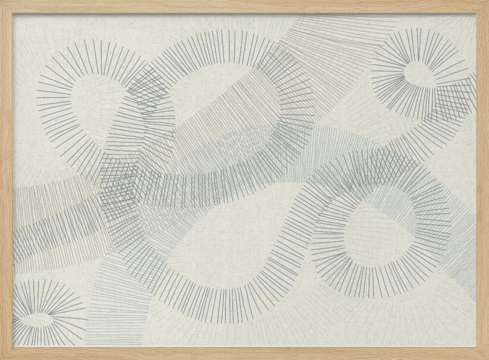 calming essentials Curved Lines blue | Poster