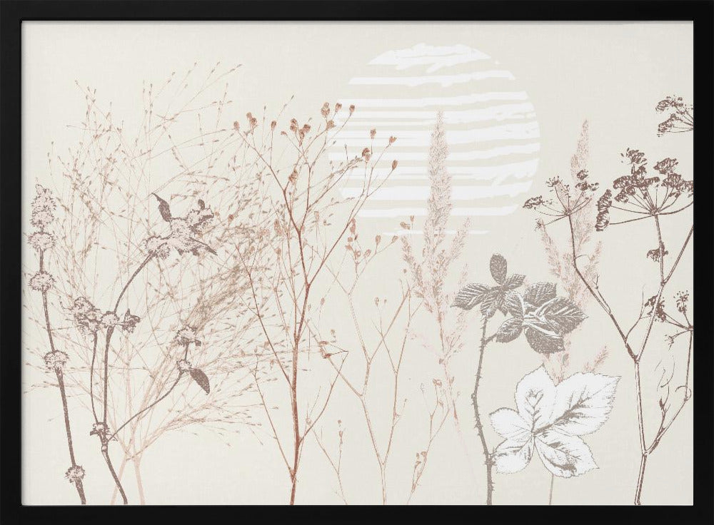 Plant based calming atmosphere earthy tones | Poster