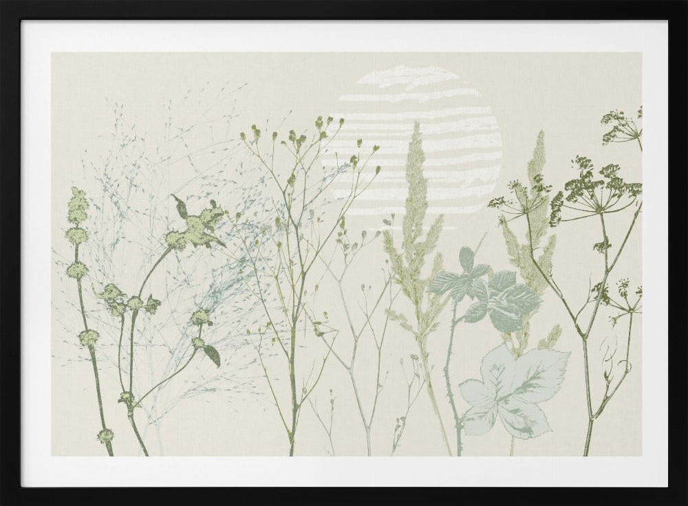 Plant based calming atmosphere natural green | Poster