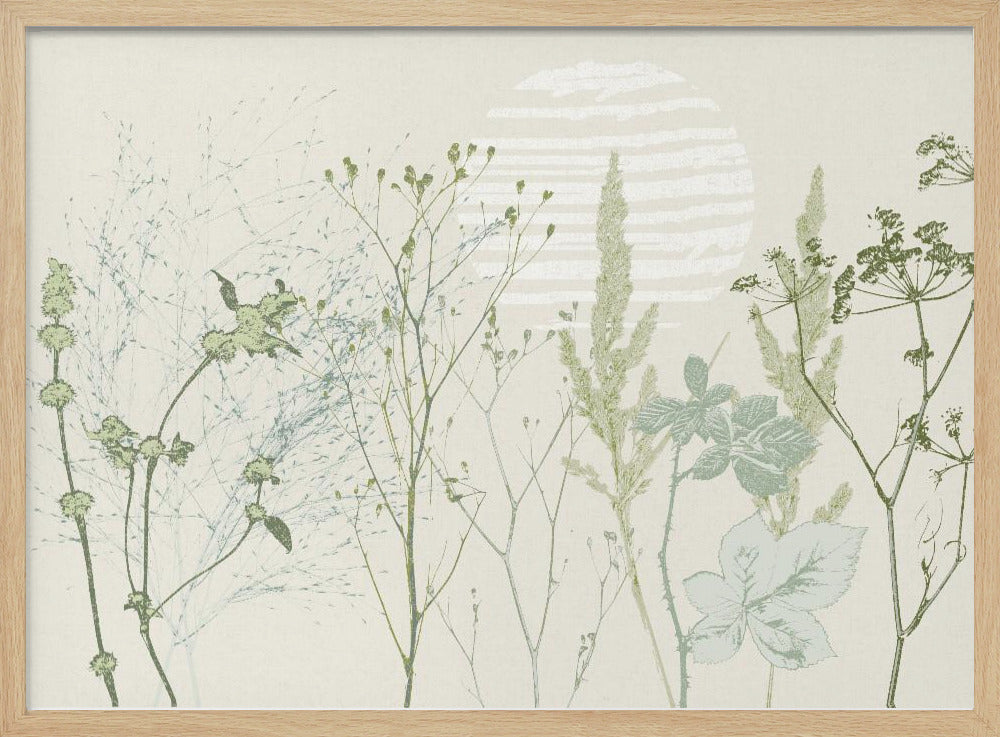 Plant based calming atmosphere natural green | Poster