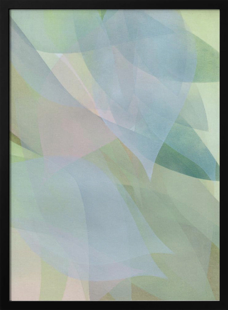 Soft Pastel Leaves 1 | Poster