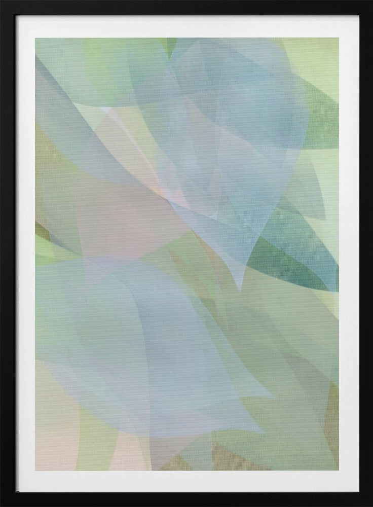 Soft Pastel Leaves 1 | Poster