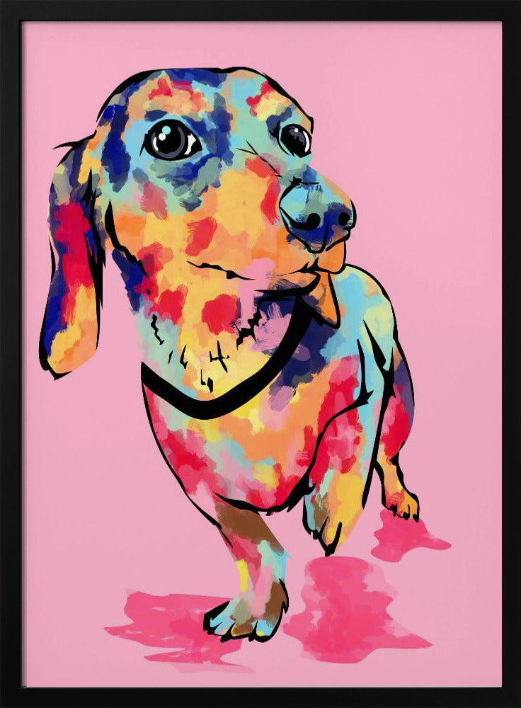 Rainbow Pup, Cute and Colorful Dog | Poster