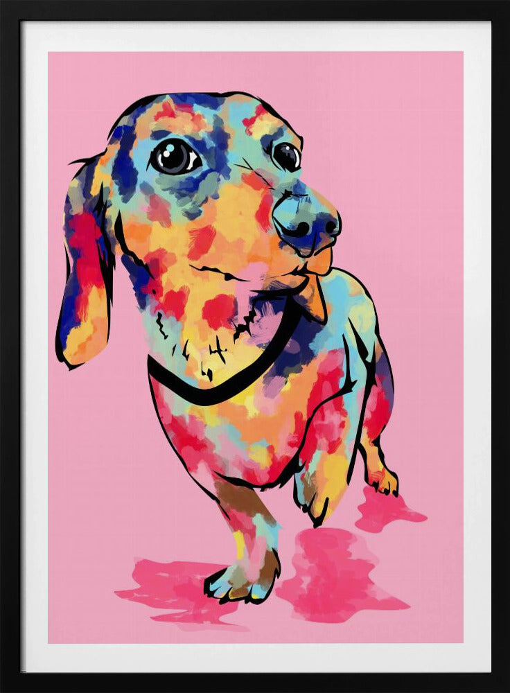Rainbow Pup, Cute and Colorful Dog | Poster