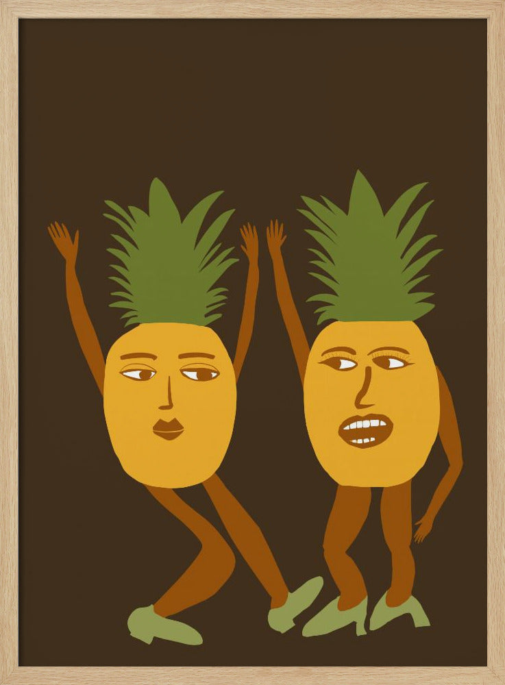 Dancing pineapples | Poster