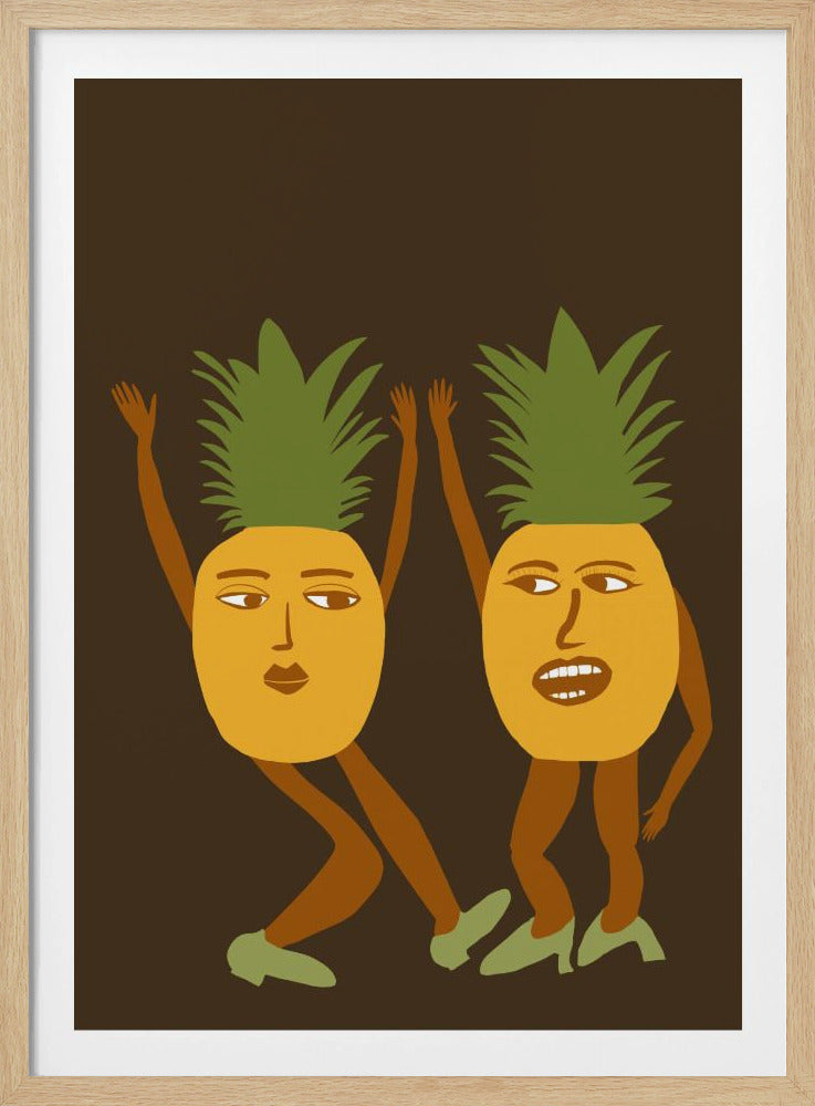 Dancing pineapples | Poster
