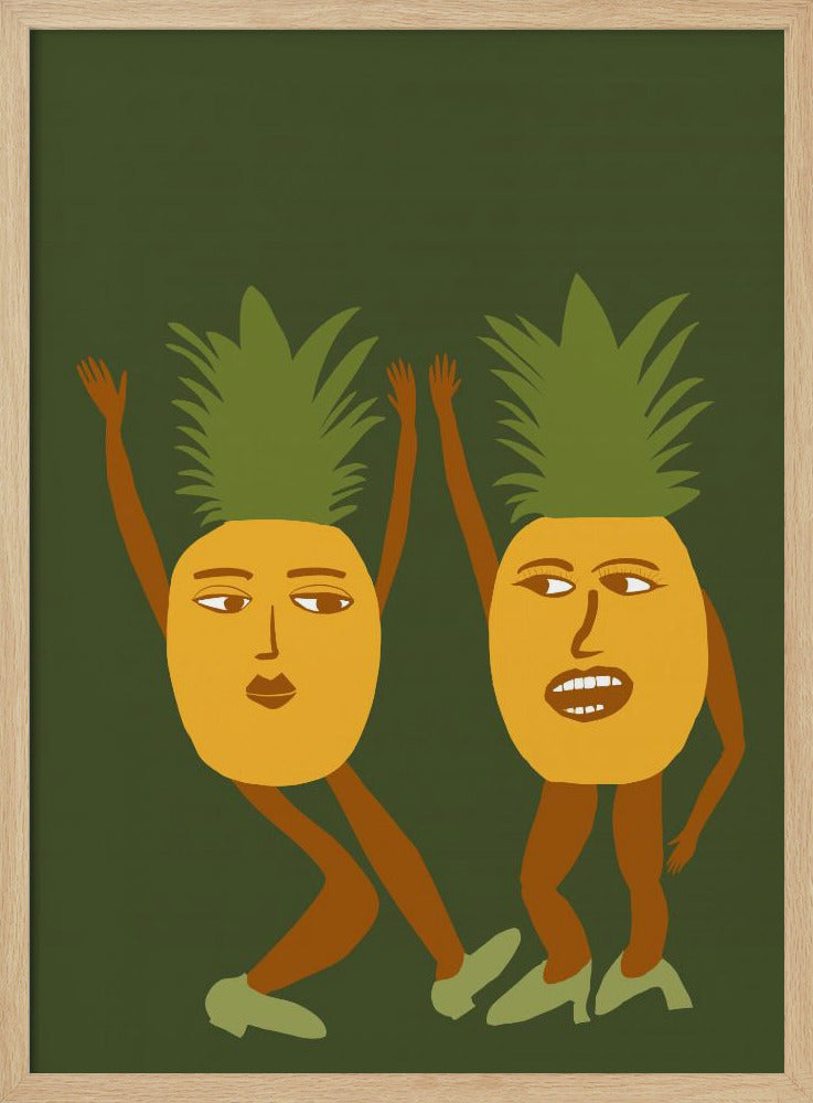 Dancing pineapples | Poster