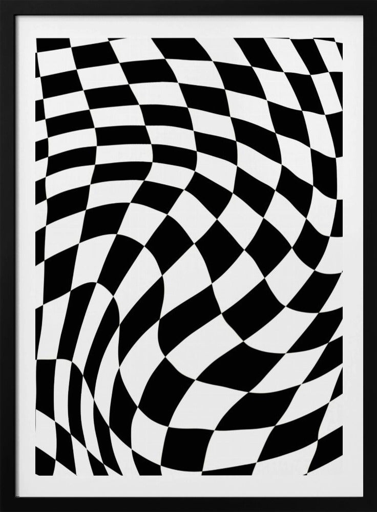 Checkerboard black and white | Poster