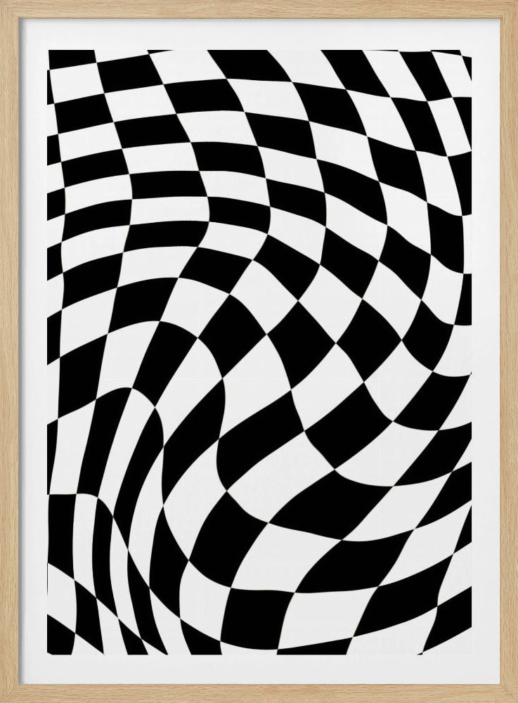 Checkerboard black and white | Poster