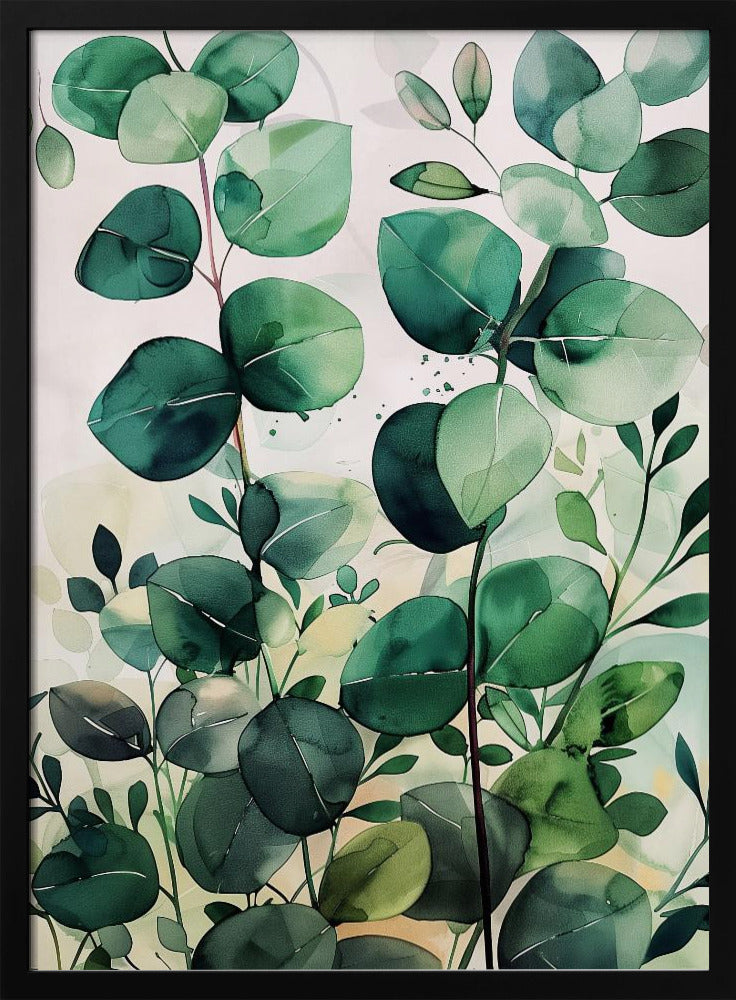 Nature Flowers and Leaves Watercolor Art (5) | Poster