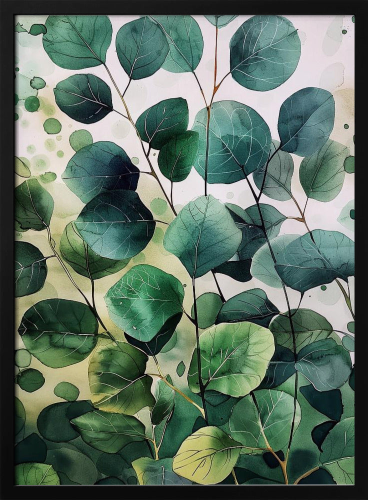 Nature Flowers and Leaves Watercolor Art (9) | Poster