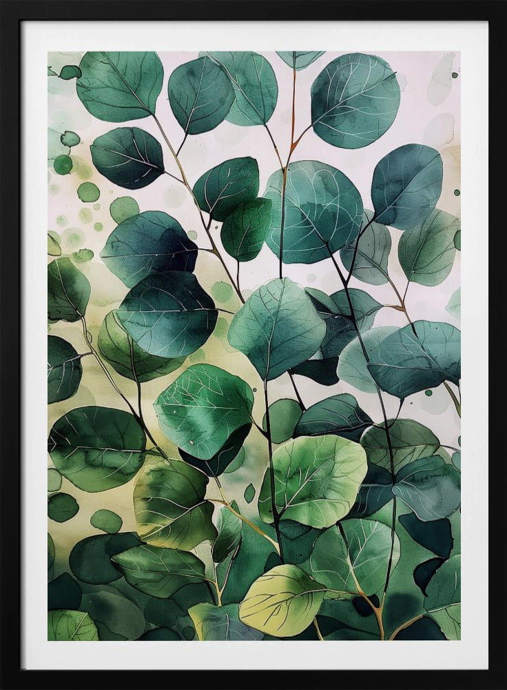 Nature Flowers and Leaves Watercolor Art (9) | Poster