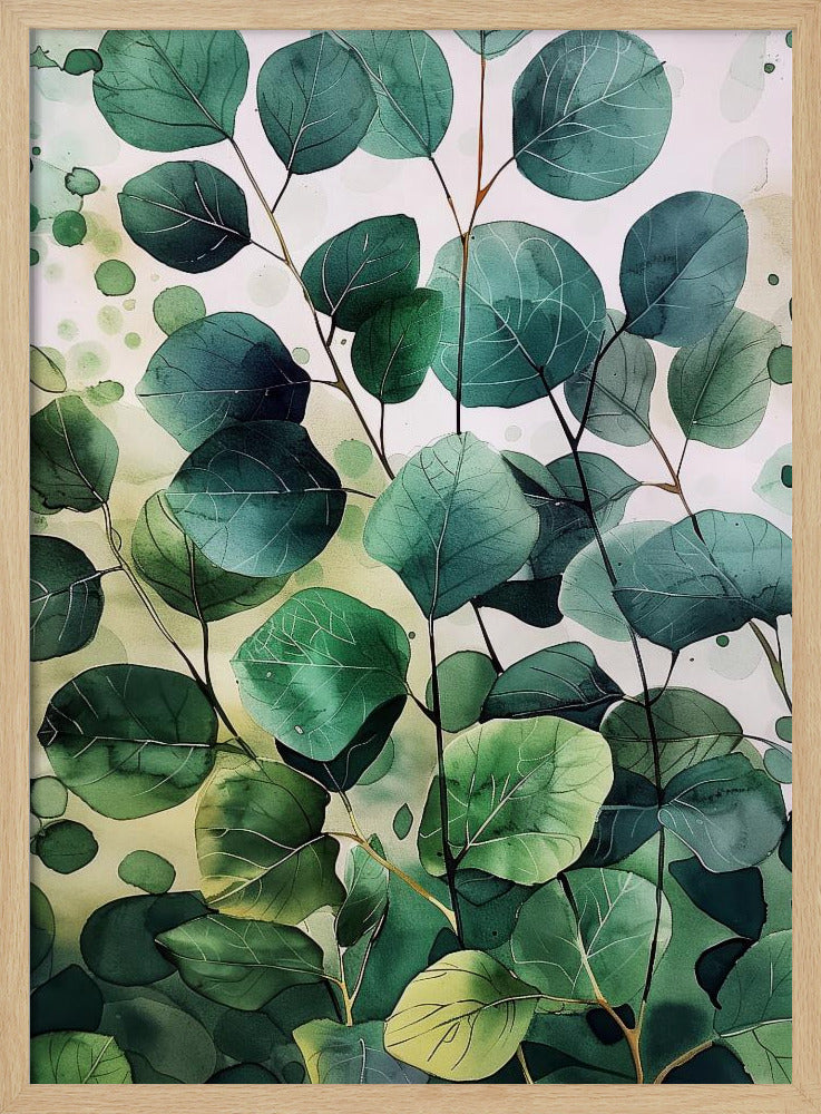 Nature Flowers and Leaves Watercolor Art (9) | Poster