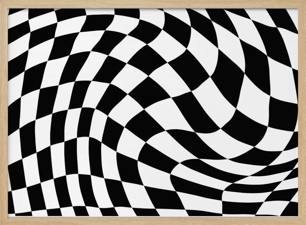 Checkerboard black and white | Poster