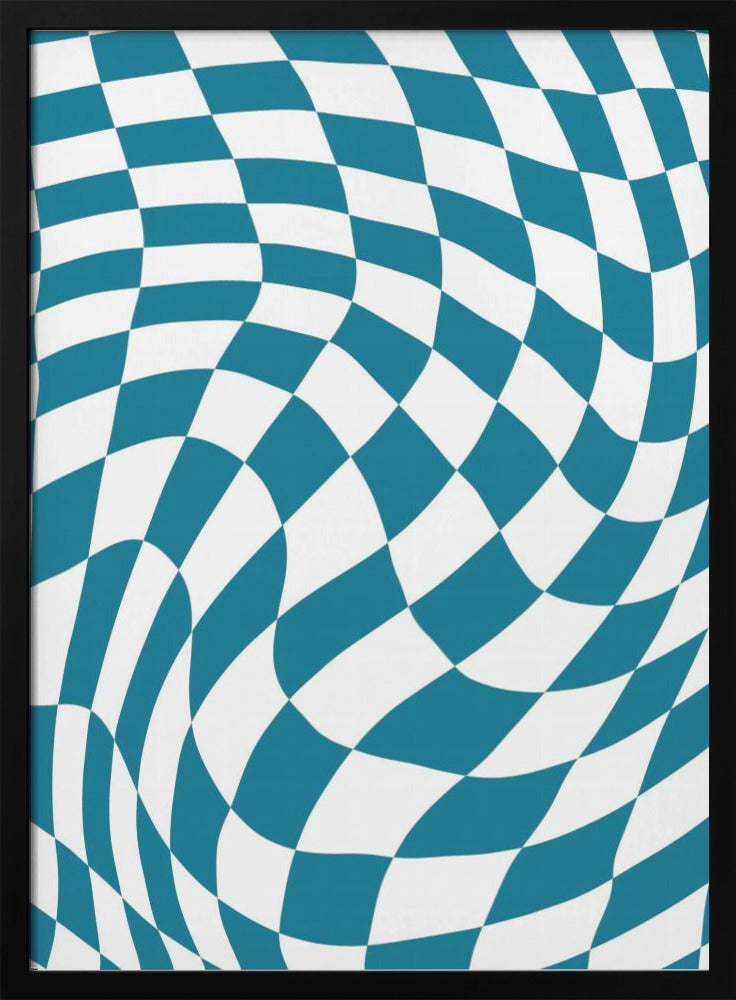 Blue Checkerboard | Poster