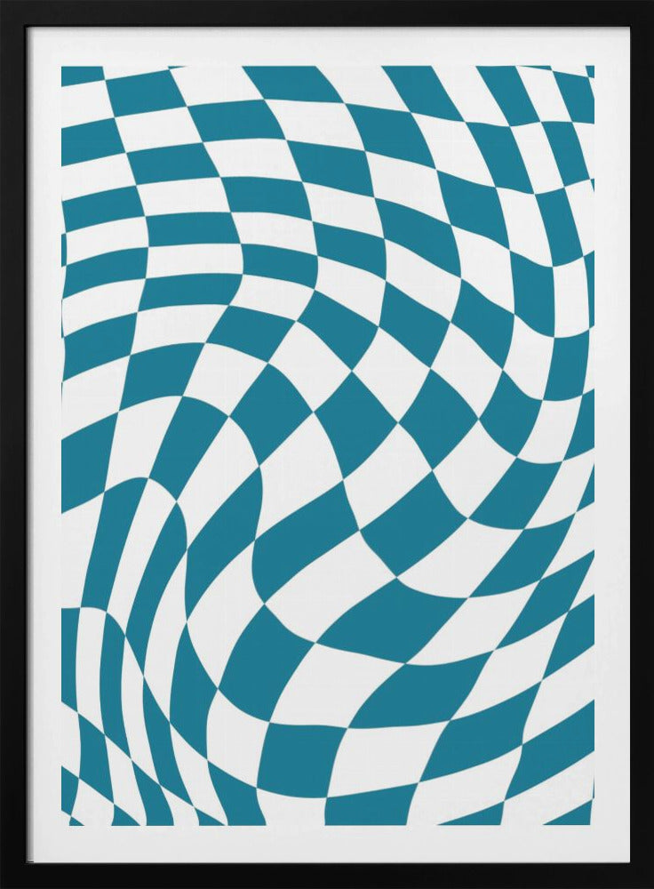 Blue Checkerboard | Poster