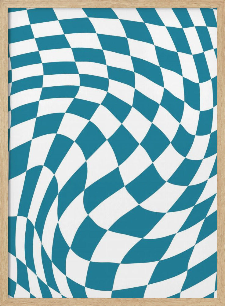 Blue Checkerboard | Poster