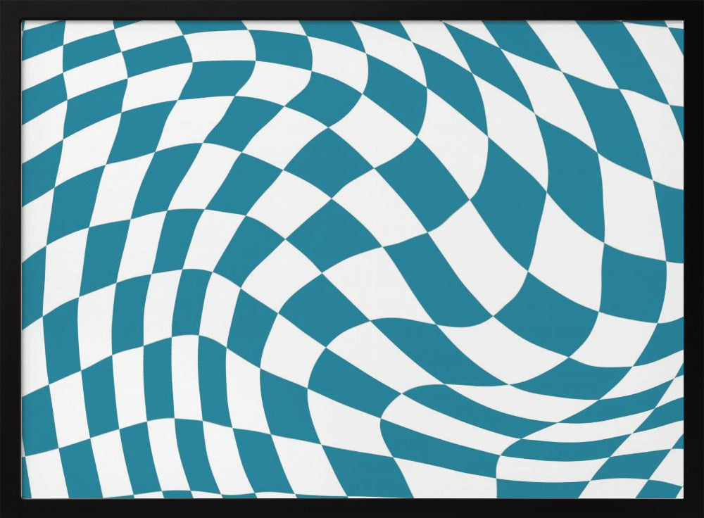 Blue Checkerboard | Poster