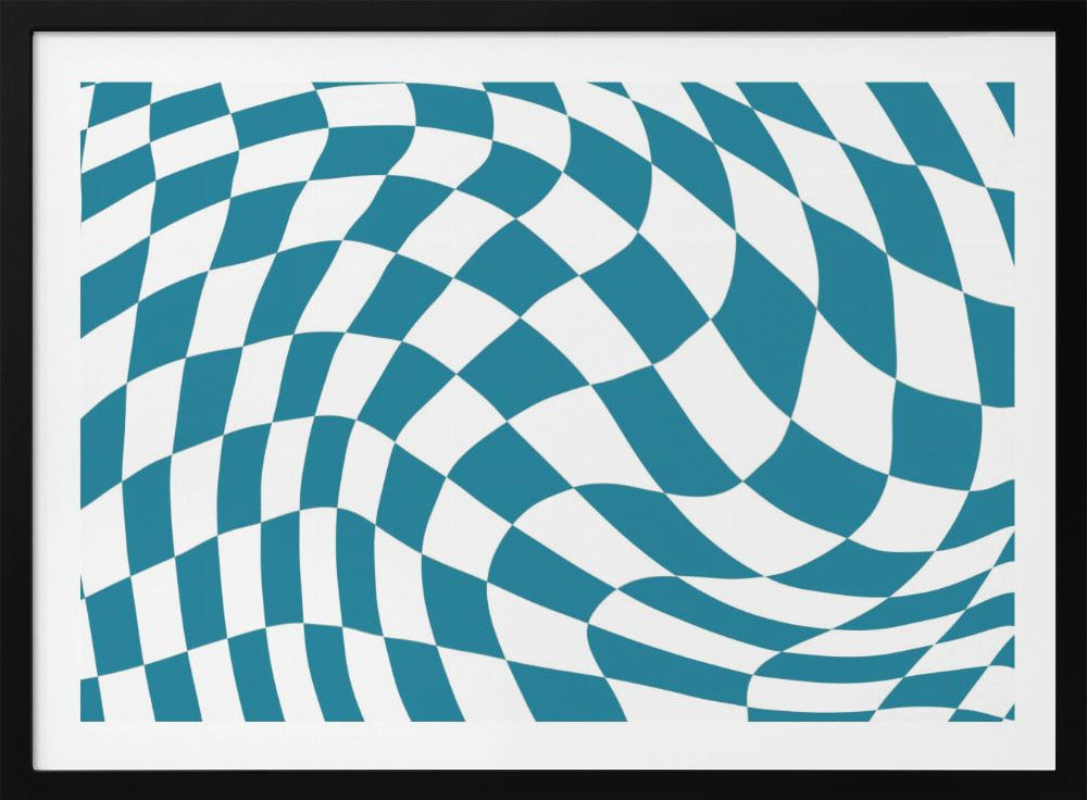 Blue Checkerboard | Poster