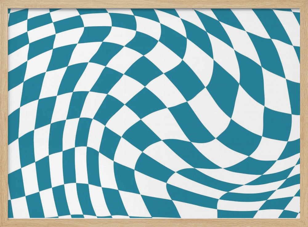 Blue Checkerboard | Poster