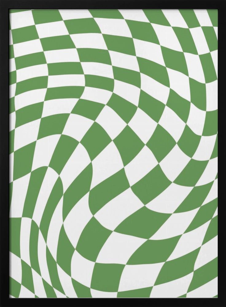 Green Checkerboard | Poster