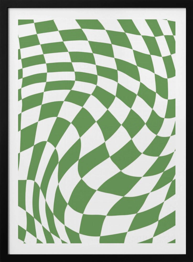 Green Checkerboard | Poster