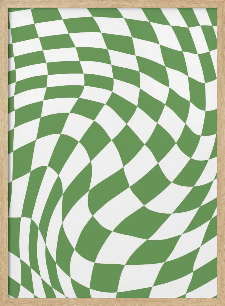 Green Checkerboard | Poster