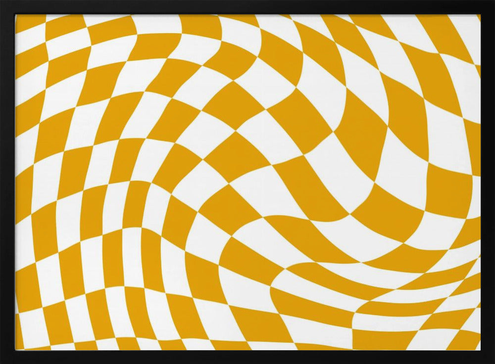 Yellow Checkerboard | Poster