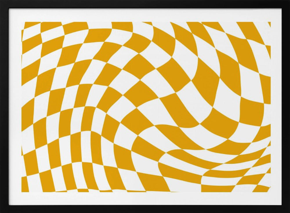 Yellow Checkerboard | Poster