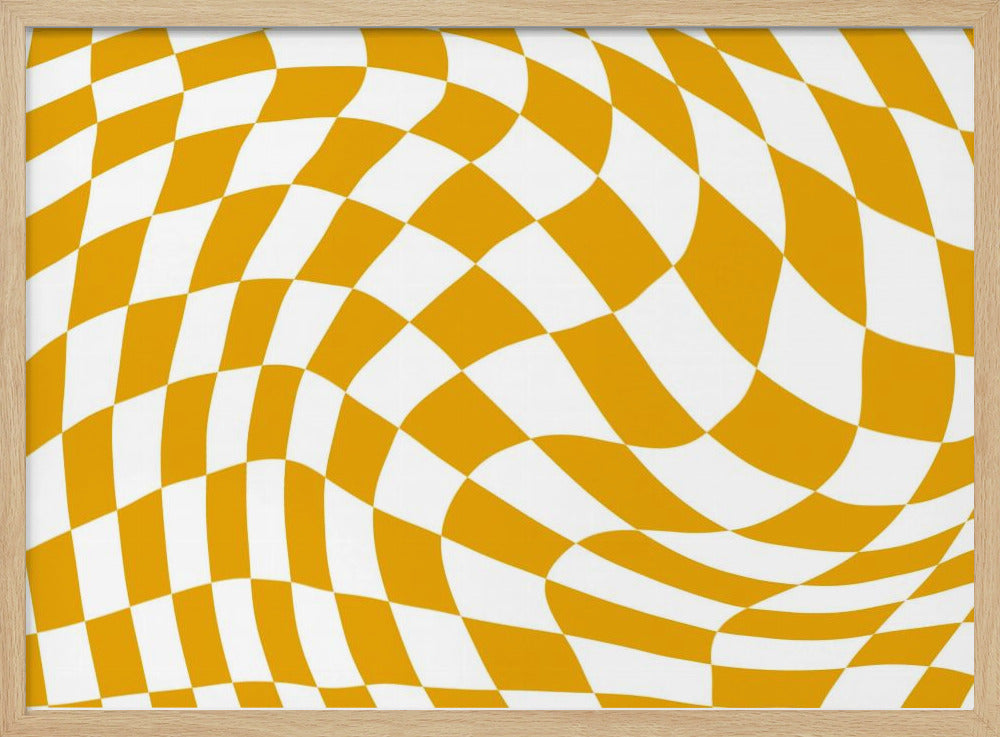 Yellow Checkerboard | Poster