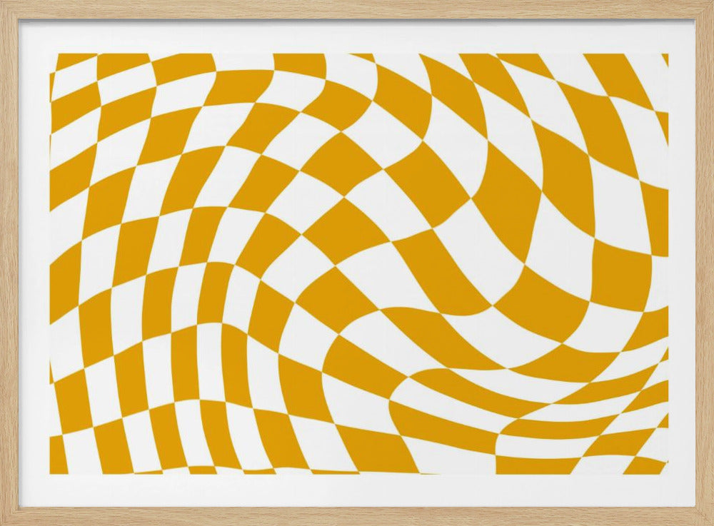 Yellow Checkerboard | Poster
