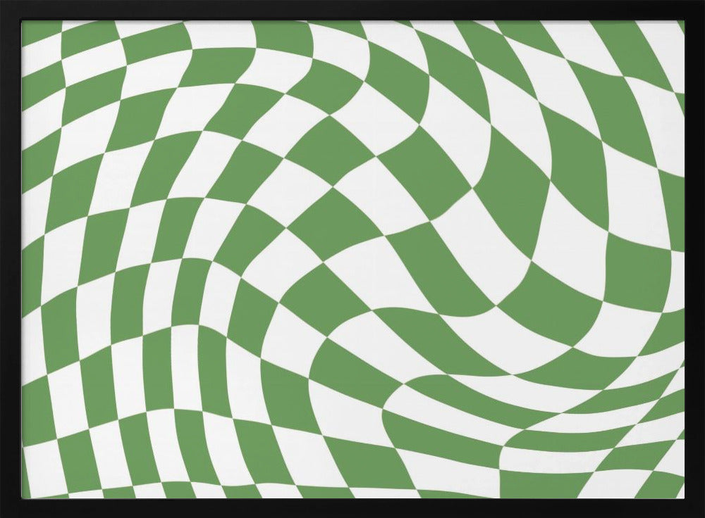 Green Checkerboard | Poster