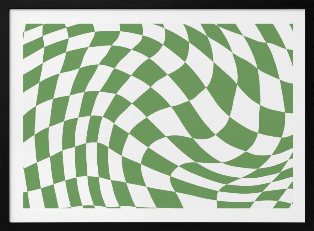 Green Checkerboard | Poster